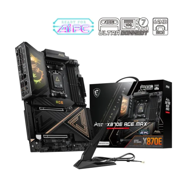 13-144-735-11.jpg MSI MEG X870E ACE MAX AM5 ATX Motherboard, DDR5, M.2 & PCIe 5.0, USB4, Wi-Fi 7, 10G LAN