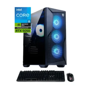 MSI Codex R2 B14NVK5-699US Gaming Desktop, Core i5-14400F, RTX 5050, 16GB DDR5, 1TB SSD