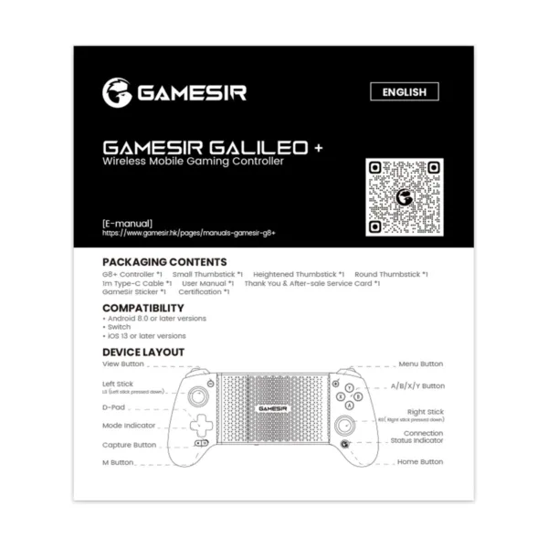 GameSir G8 Plus MFi Type-C Mobile Controller (Apple Certified)